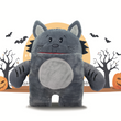 Load image into Gallery viewer, Dark Gizmo Kitty Cat tooth fair pillow