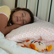 Load image into Gallery viewer, girl is asleep and obi the tooth fairy tooth pillow is under her pillow