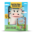 Load image into Gallery viewer, Cookie Cow Tooth Fairy Pillow and Tooth Fairy Book Gift Set
